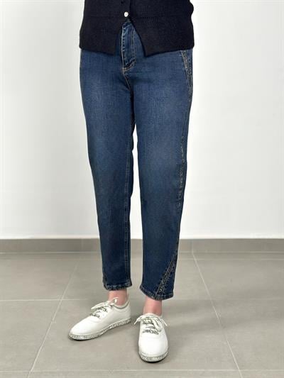 La Carte Jeans - Taşlı Mom Jean 6027