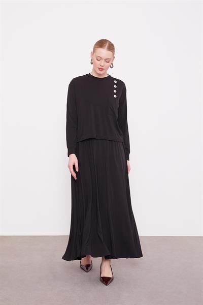 Levidor - Cep Ve Biye Detaylı İkili Etekli Takım 100456