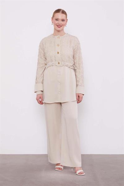 Levidor - Dantel Garnili Üçlü Takım 100775