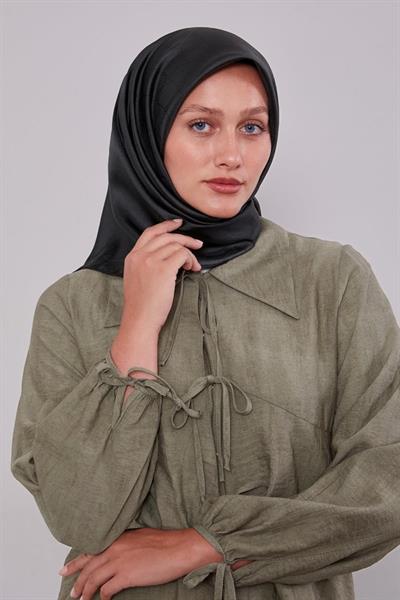 Levidor - Kenar Şeritli Monogram İpek Eşarp I-1555