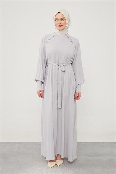 Levidor - Kloş Reglan Kol Medine İpeği Elbise 330104