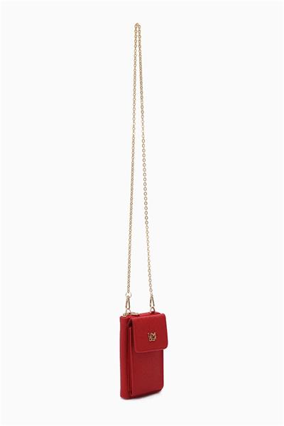 Levidor - Monogram Baskılı Telefon Bölmeli Zincir Askılı Cüzdan Çanta LVSS2191002
