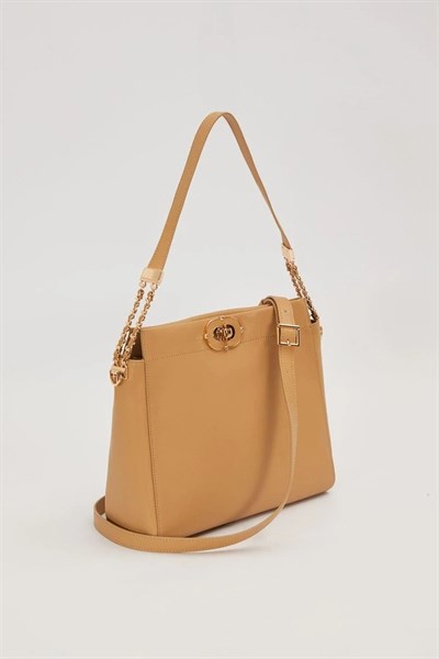 Levidor - Oval Kilitli Omuz Çantası