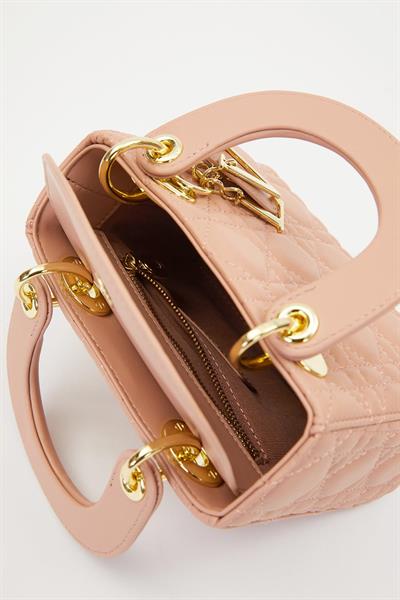 Levidor - Premium Kare Gold Zincir Detaylı Mini El Çantası 930333