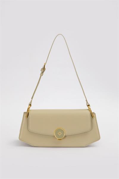 Levidor - Premium Oval Gold Aksesuarlı Omuz Çantası 930305