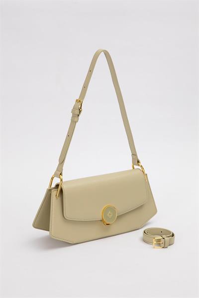 Levidor - Premium Oval Gold Aksesuarlı Omuz Çantası 930305
