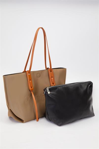 Levidor - Premium Yazı Baskılı Büyük Omuz Çantası 930392