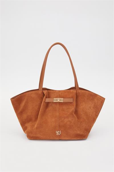 Levidor - Süet Çıtçıtlı El Çantası 930258L