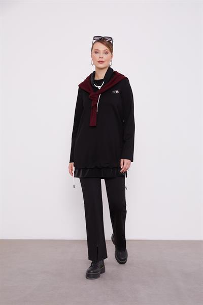 Levidor - Yakası İp Detaylı Sweat 210114