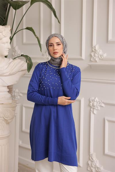 Merserize İncili Taşlı Tunik 140165