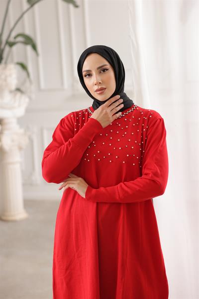 Merserize İncili Taşlı Tunik 140165