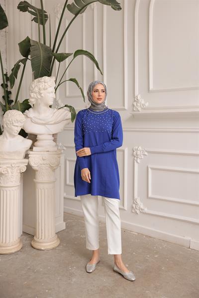 Merserize İncili Taşlı Tunik 140165