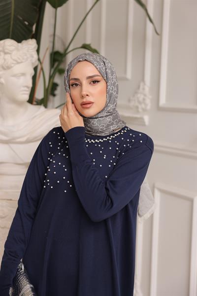 Merserize İncili Taşlı Tunik 140165