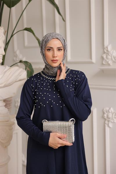 Merserize İncili Taşlı Tunik 140165