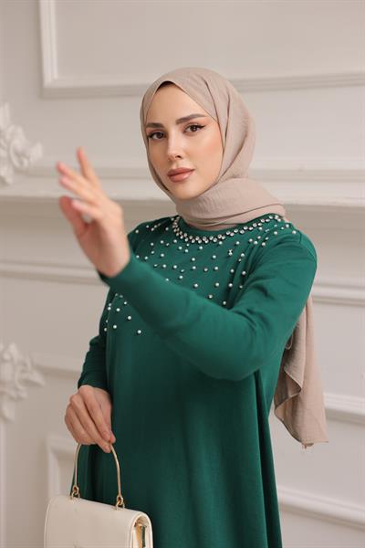 Merserize İncili Taşlı Tunik 140165