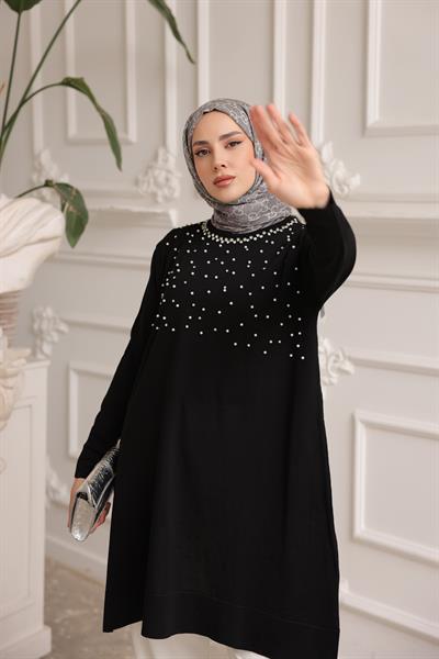 Merserize İncili Taşlı Tunik 140165