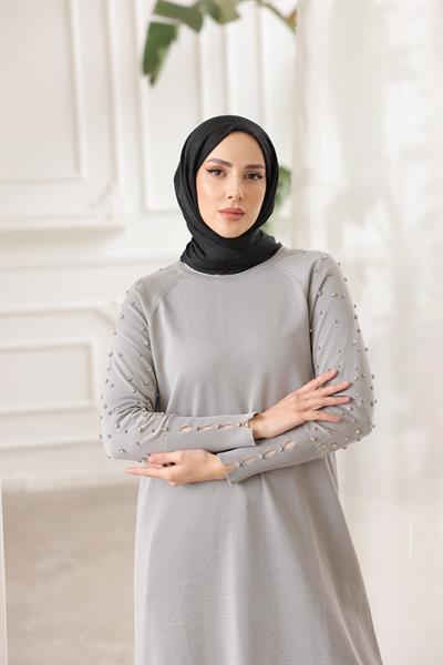 Merserize Kolu Beyoğlu Taşlı Tunik 140151
