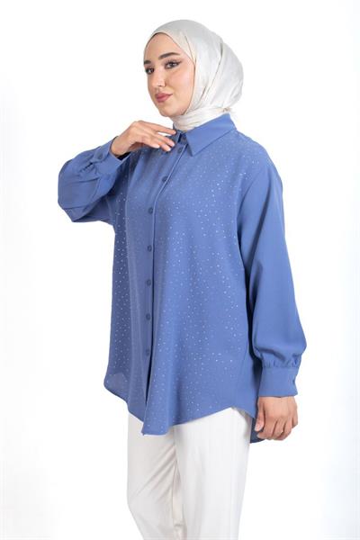 New Polo Taşlı Gömlek 3007T