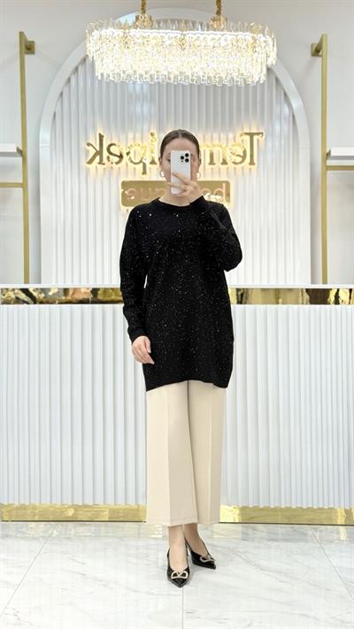 Pul Detaylı Oversize Tunik 145117