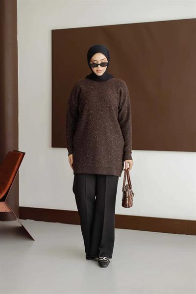 Simli ve Pullu Tunik 7765