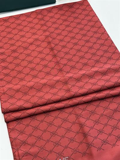 Siyane - Çift Taraflı Pamuk Jakar Monogram Şal 03187