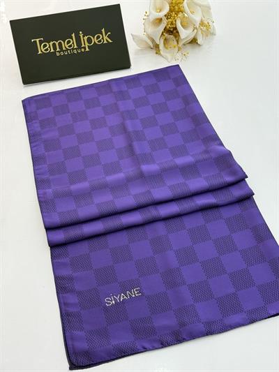 Siyane - Pamuk Jakar Dama Şal 03190