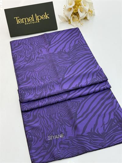 Siyane - Pamuk Jakar Zebra Şal 03189