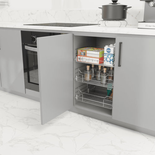 Huzur 550x500x130 Smart Çift Açılım Tandem Raylı Çekmece M:600