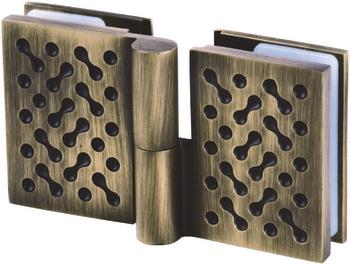 Cam menteşesi cam/cam sağ antik bronz
