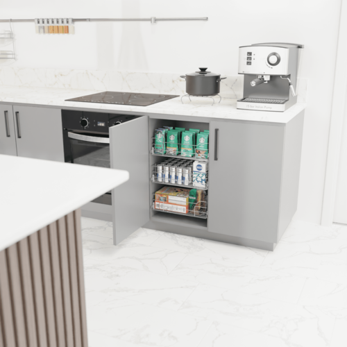 Huzur 500x500x130 Bağımsız Teleskopik Raylı Çekmece M:550