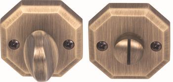 Rozet (wc) yuvarlak antik bronz