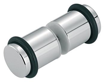 Cam kapı kulpu yuvarlak krom p. 32x40mm