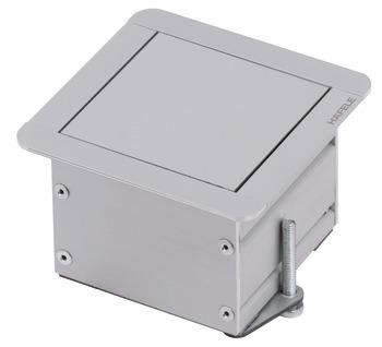 ODIN SMART 1priz/2USB, mat eloksal