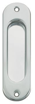 OVAL Gömme kulp pasaj tipi mat krom