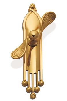 ART DECO Pencere kolu parlak pirinç