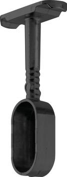 Flanş tavana mont.oval kapalı siyah 16mm