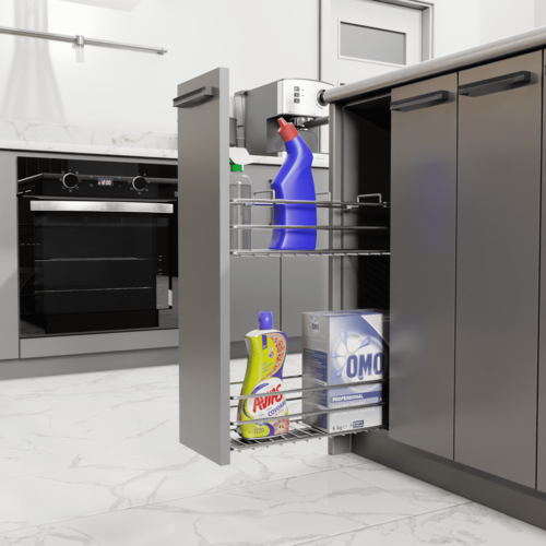 Huzur 245x470x470 Blum Tek Açılım Deterjanlık Sol M:300