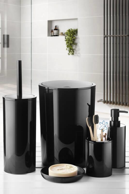Primanova Flores 5'li Banyo Seti Siyah