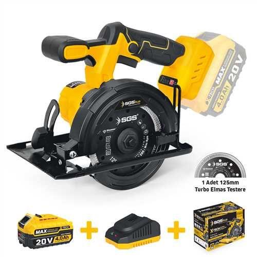 AKÜLÜ GRANİT&MERMER KESME MAKİNESİ SETİ 125 MM 1*4.0 Ah (KÖMÜRSÜZ MOTOR)