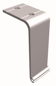 Askı borusu destek dikdörtgen alü. 30mm