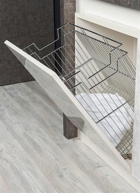 Huzur 380x250x400 Kapağa Monte Çamaşır Sepeti M:450
