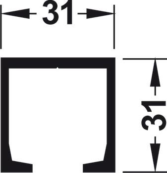 Üst taşıyıcı ray 3000mm