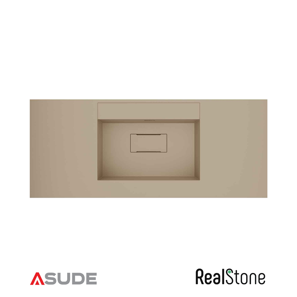 Realstone Flatstone Etajerli Granit Lavabo 90*50 cm Vizon Bej