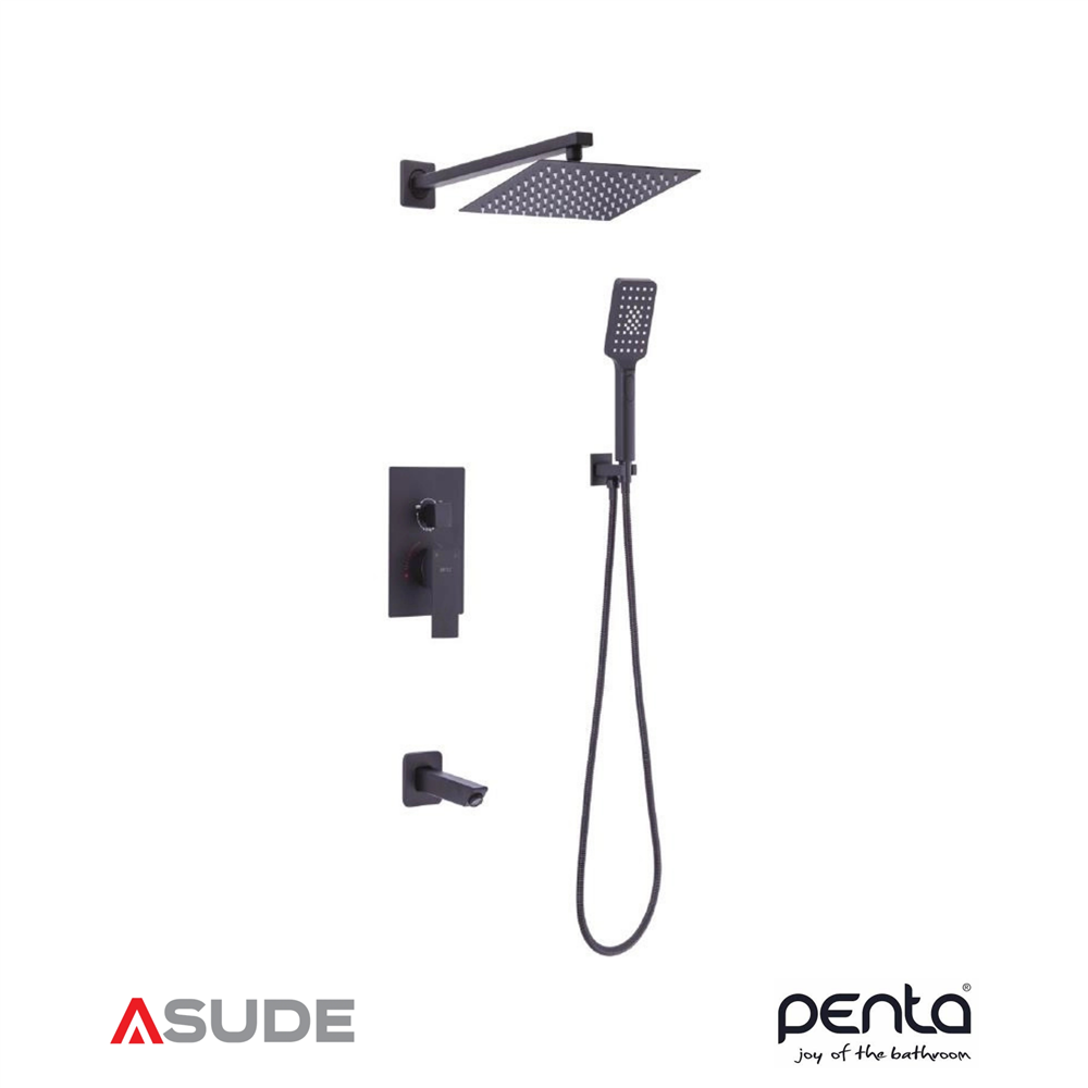 PENTA 4889 ANKASTRE BANYO&DUŞ SİSTEMİ (BLACK)(SQUARE)