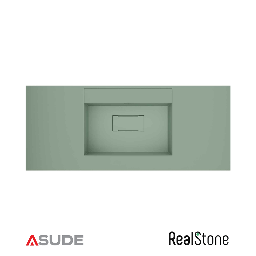 Realstone Flatstone Etajerli Granit Lavabo 70*50cm Mint Yeşil