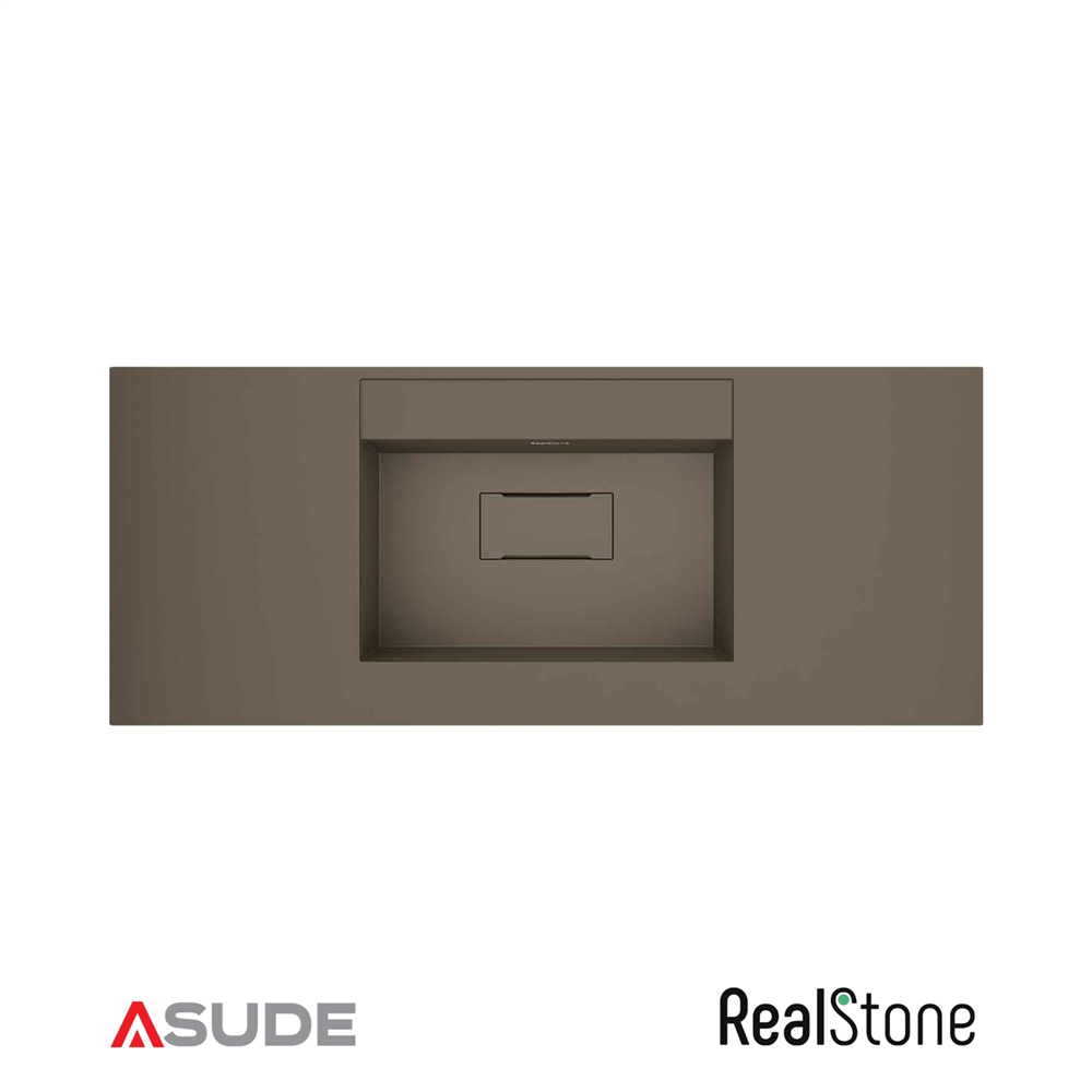 Realstone Flatstone Etajerli Granit Lavabo 120*50 Beyaz