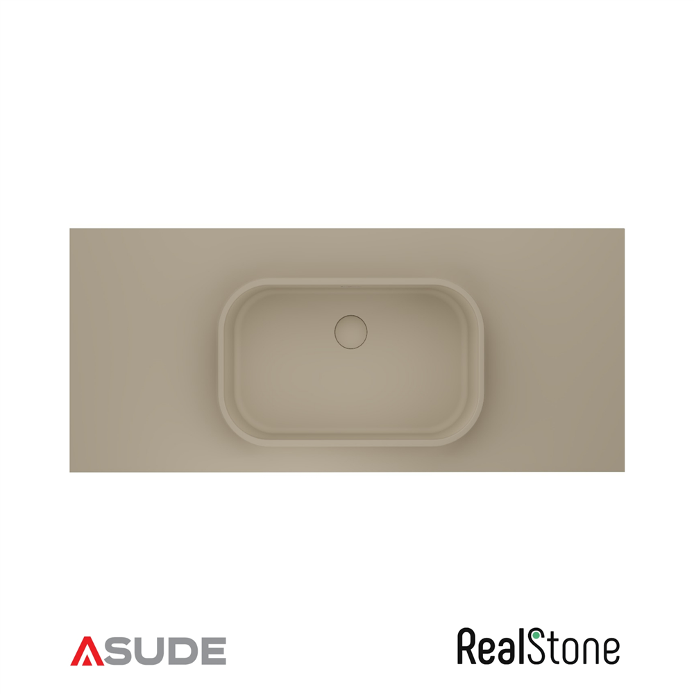 REALSTONE PURE ETAJERLİ GRANİT LAVABO 70*50CM VİZON BEJ
