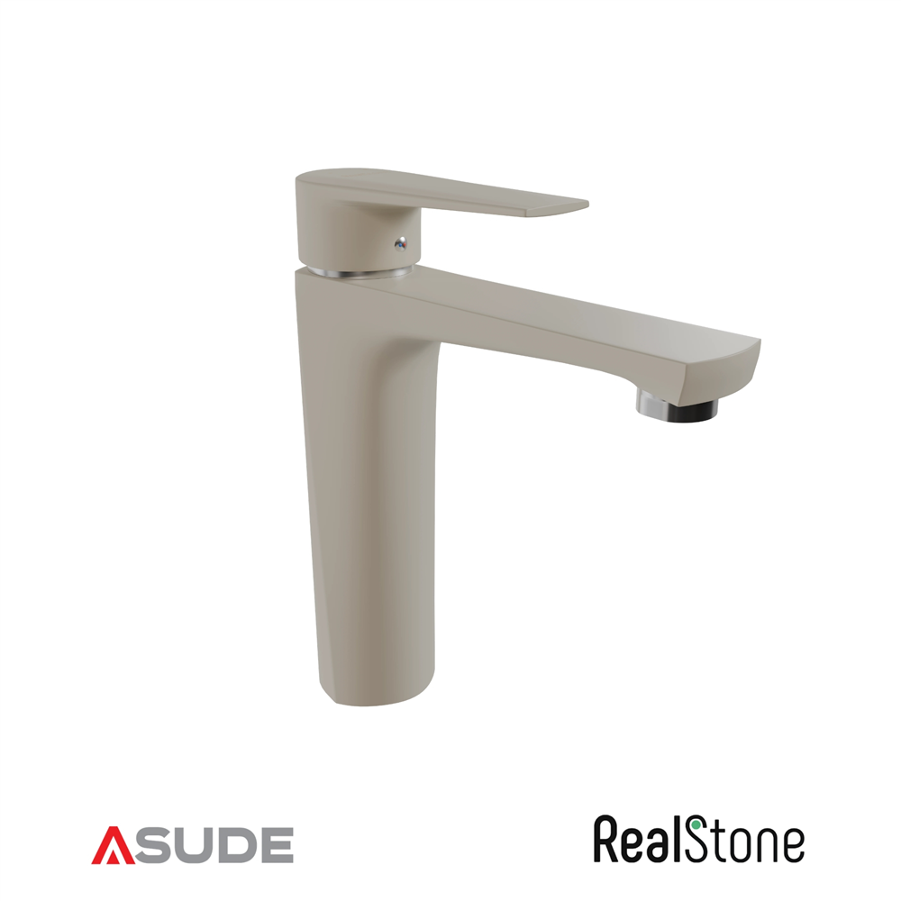 REALSTONE SİRENA LAVABO BATARYASI KREM- KROM