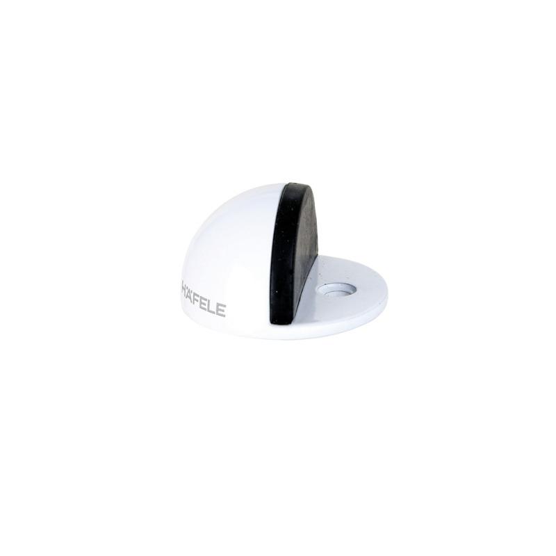 Stoper zemine, vidalı mat beyaz 47x27mm