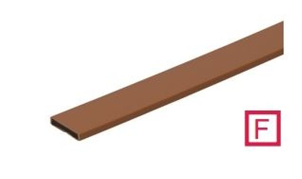 Yangın fitili kahve. 15x6x2100mm